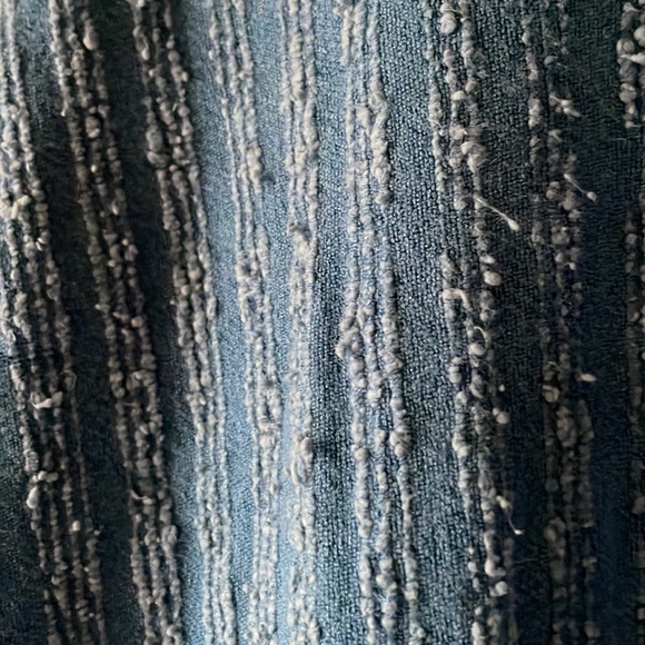 Vintage open front waterfall style heather blue jacket coat - Picture 6 of 6